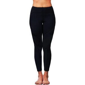 WEARABLE X Nadi Mid Rise Leggings Solid Black Sports Yoga Workout Size XS
